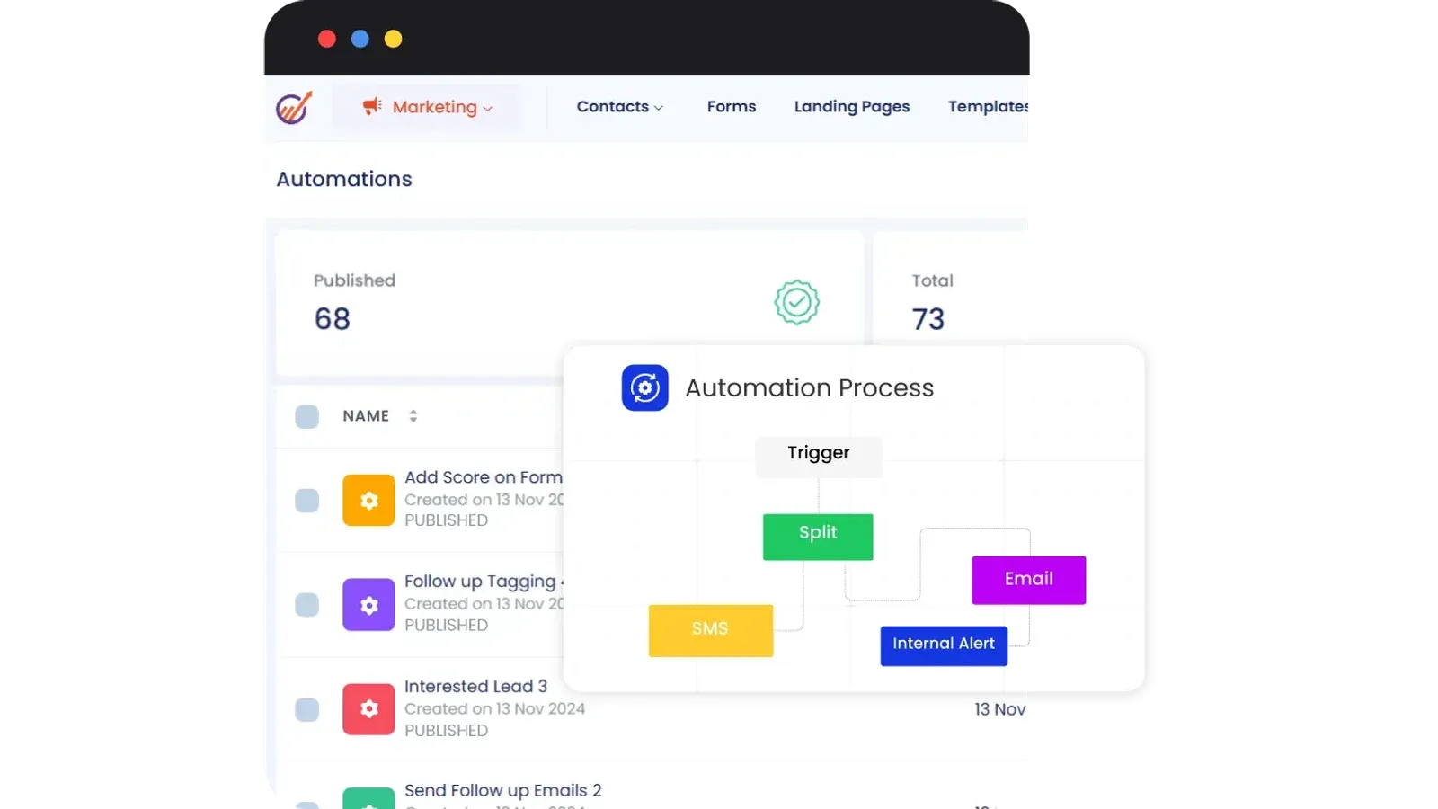 EngageBay product interface