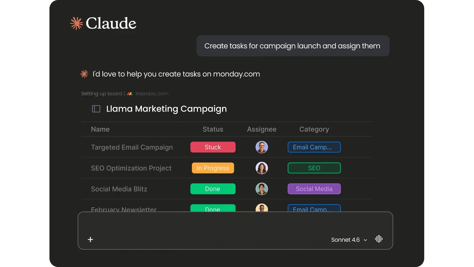 monday CRM product interface